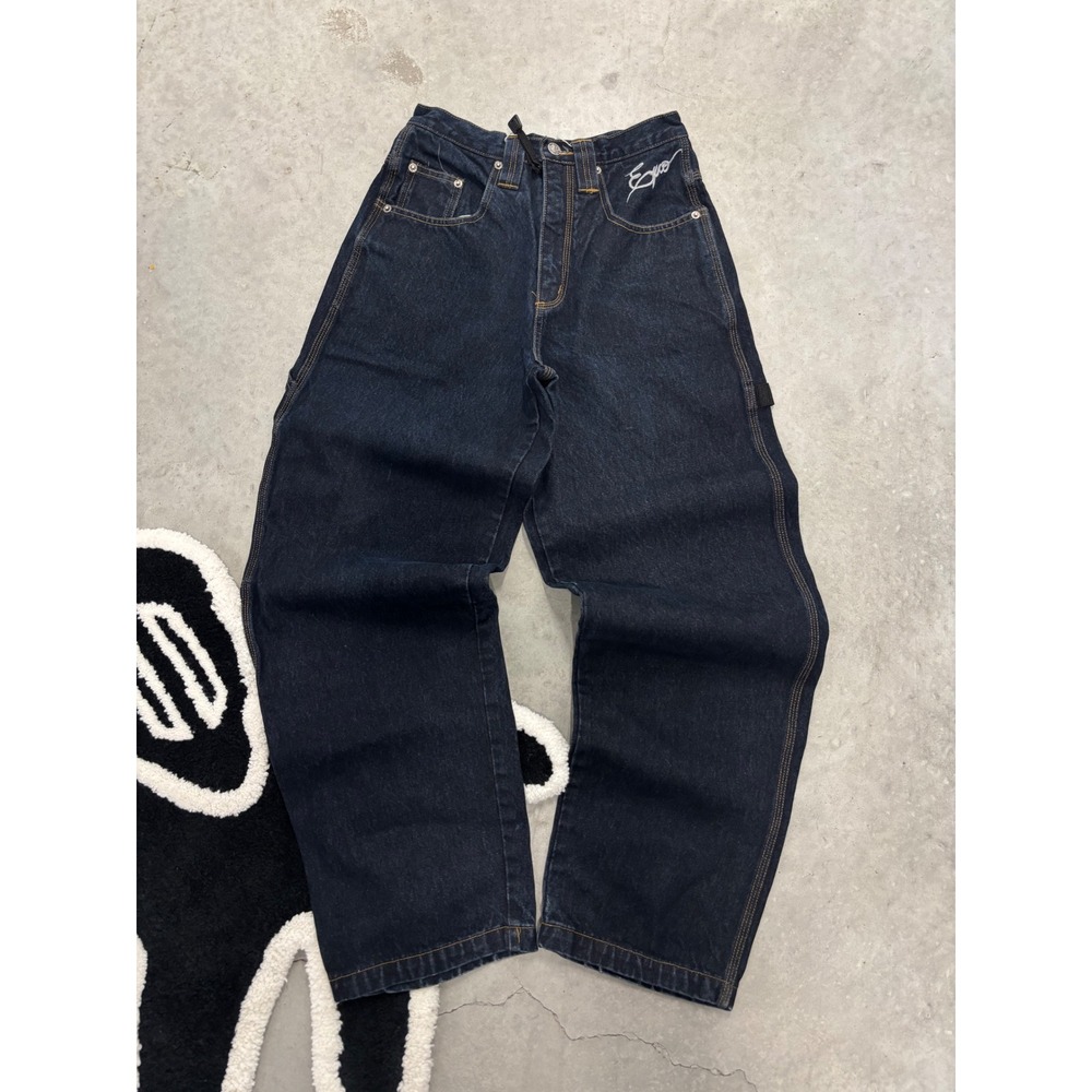Vintage Exco Sport Technology Baggy Carpenter Jeans Dark Wash Wide Leg 26